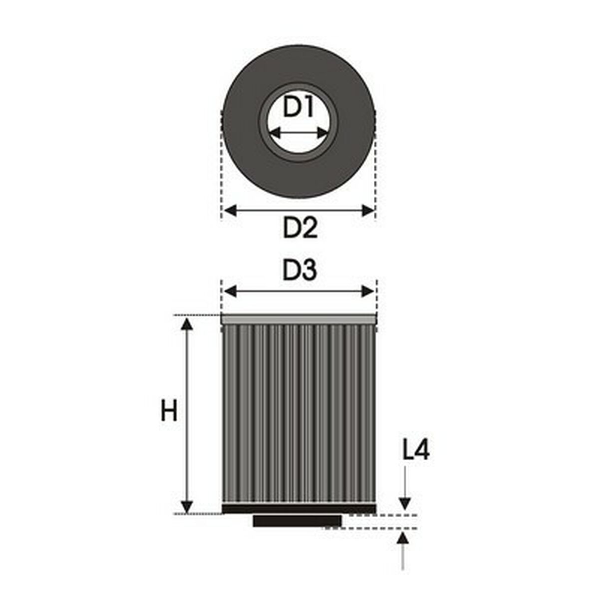 Filtro de aire Green Filters B11.70 Universal